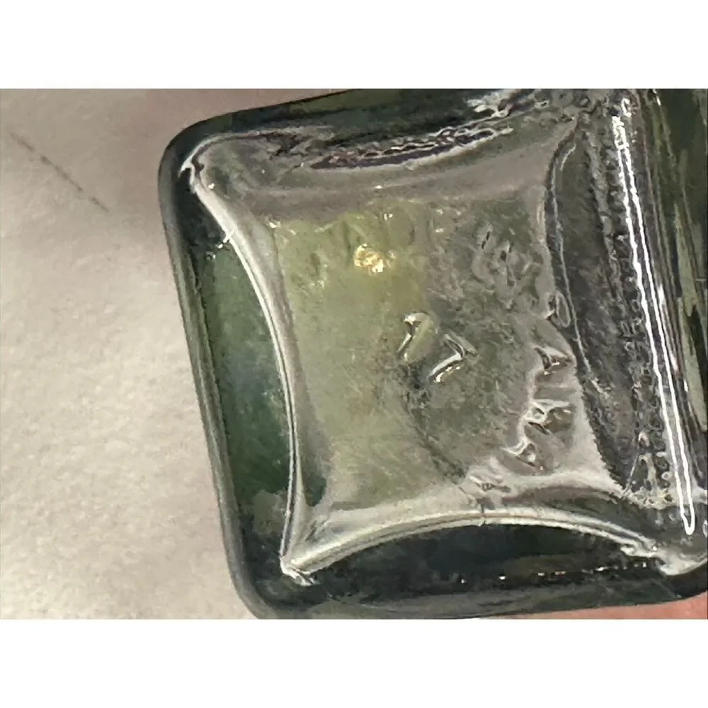 Pair Of Hand Painted Floral Glass Salt & Pepper Shakers